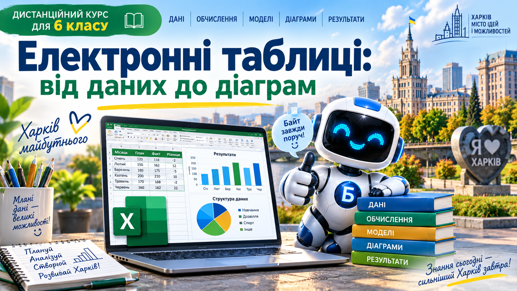 Електронні таблиці: від даних до діаграм (Кучков С. А. ХЛ №131)